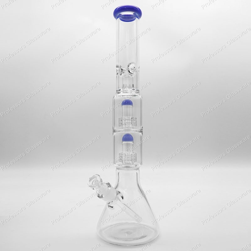 19&Prime; UFO Matrix Perc Bong – Triple Percolators, Glass Water Pipe, Smooth Hits
