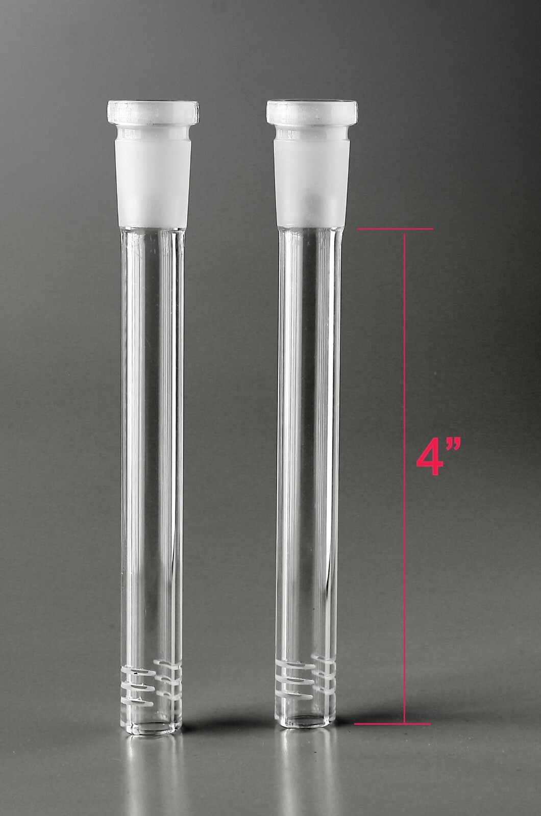 2 Pack: Glass 4&Prime; Downstem 14mm x 18mm For Glass Water Pipe  USA Seller