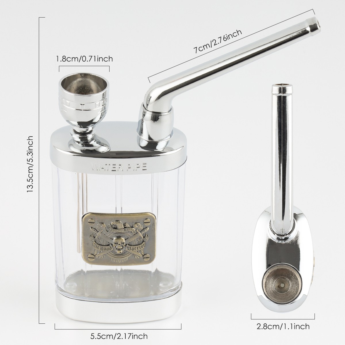 Mini Handheld Hookah Water Pipe Shisha Smoking Filter for Tobacco Cigarettes