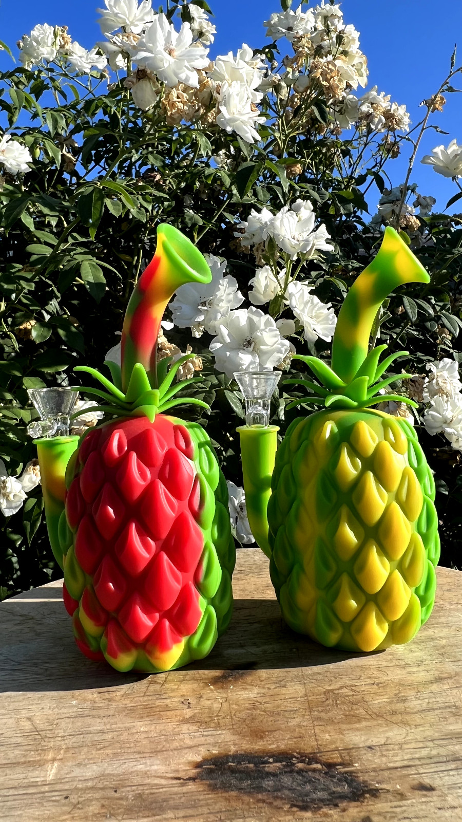 7&Prime; Colorful Rainbow Silicone Glass Bowl Bubbler Bong Smoking Tobacco random pick