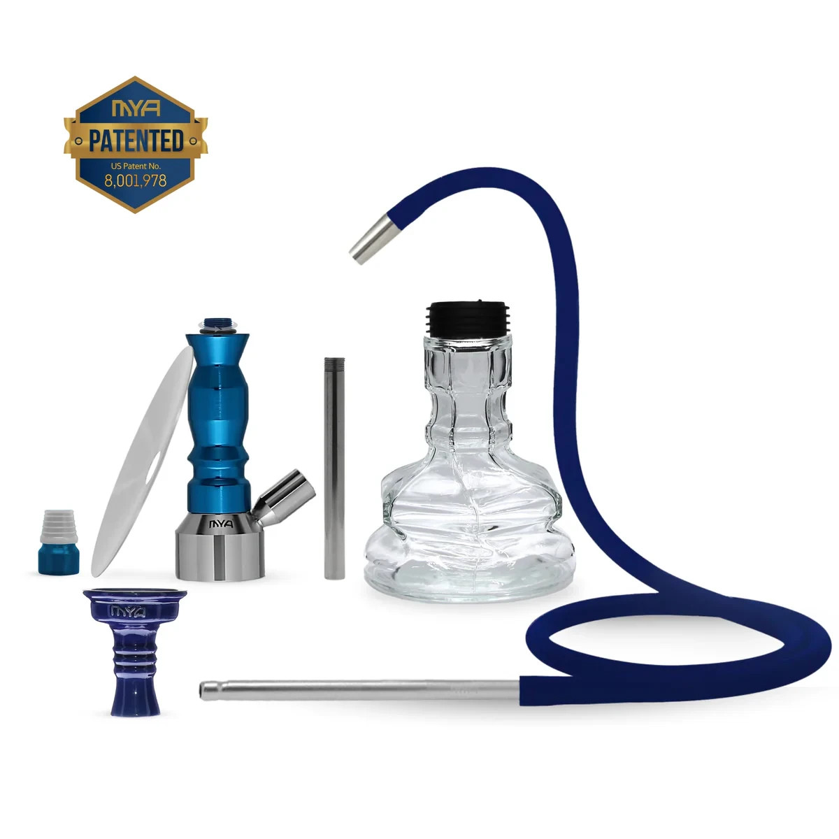 MYA MEDORO HOOKAH 1 HOSE | 16” | MIX & MATCH COLORS | 1CT | FREE SHIPPING