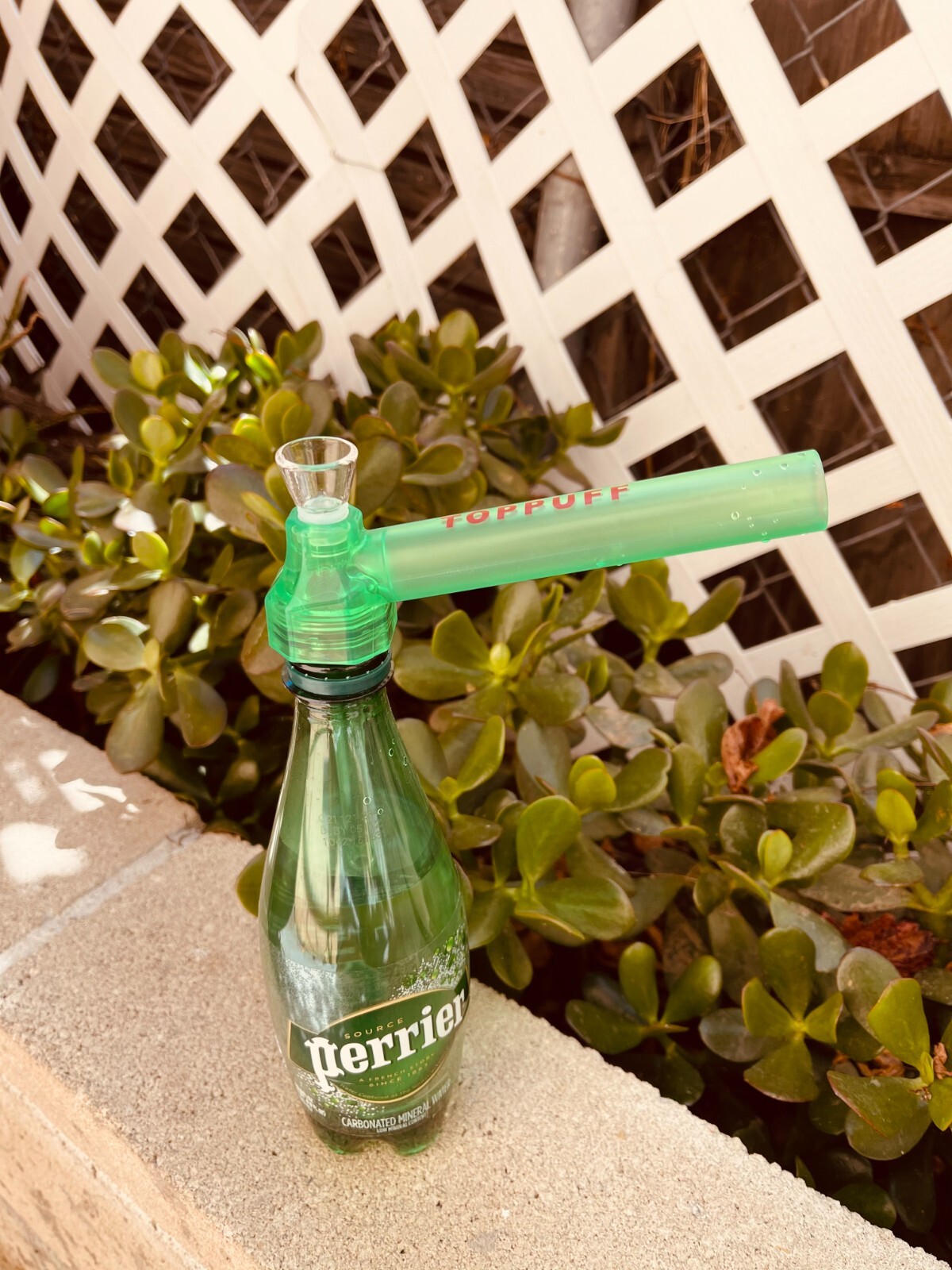 2Packs Green Screw-on Water Bottle Converter Glass Bong Hookah