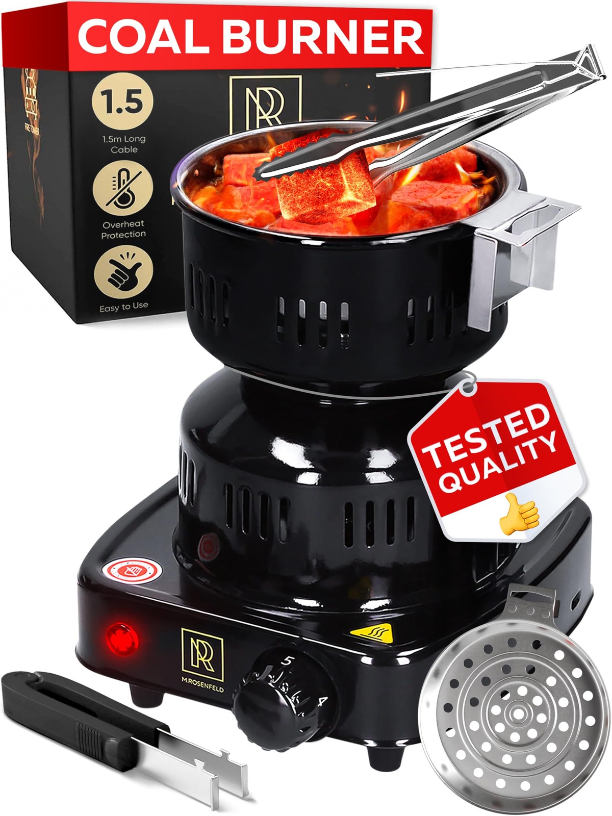 Charcoal Burner – Multipurpose Electric Charcoal Starter Approved Electric