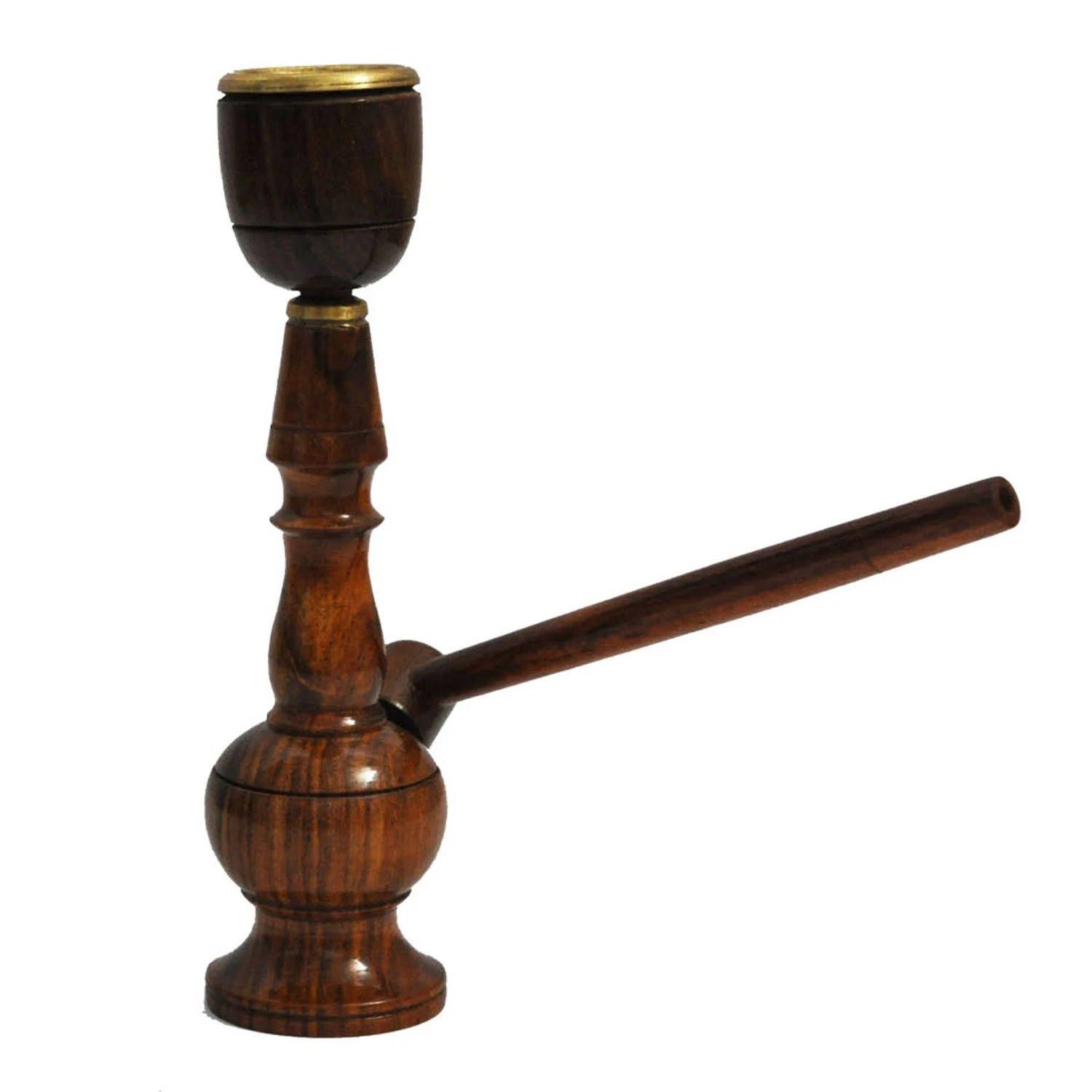 7&Prime; Antique Wooden Handmade Hookah Traditional Working Vintage Smoking Hookah