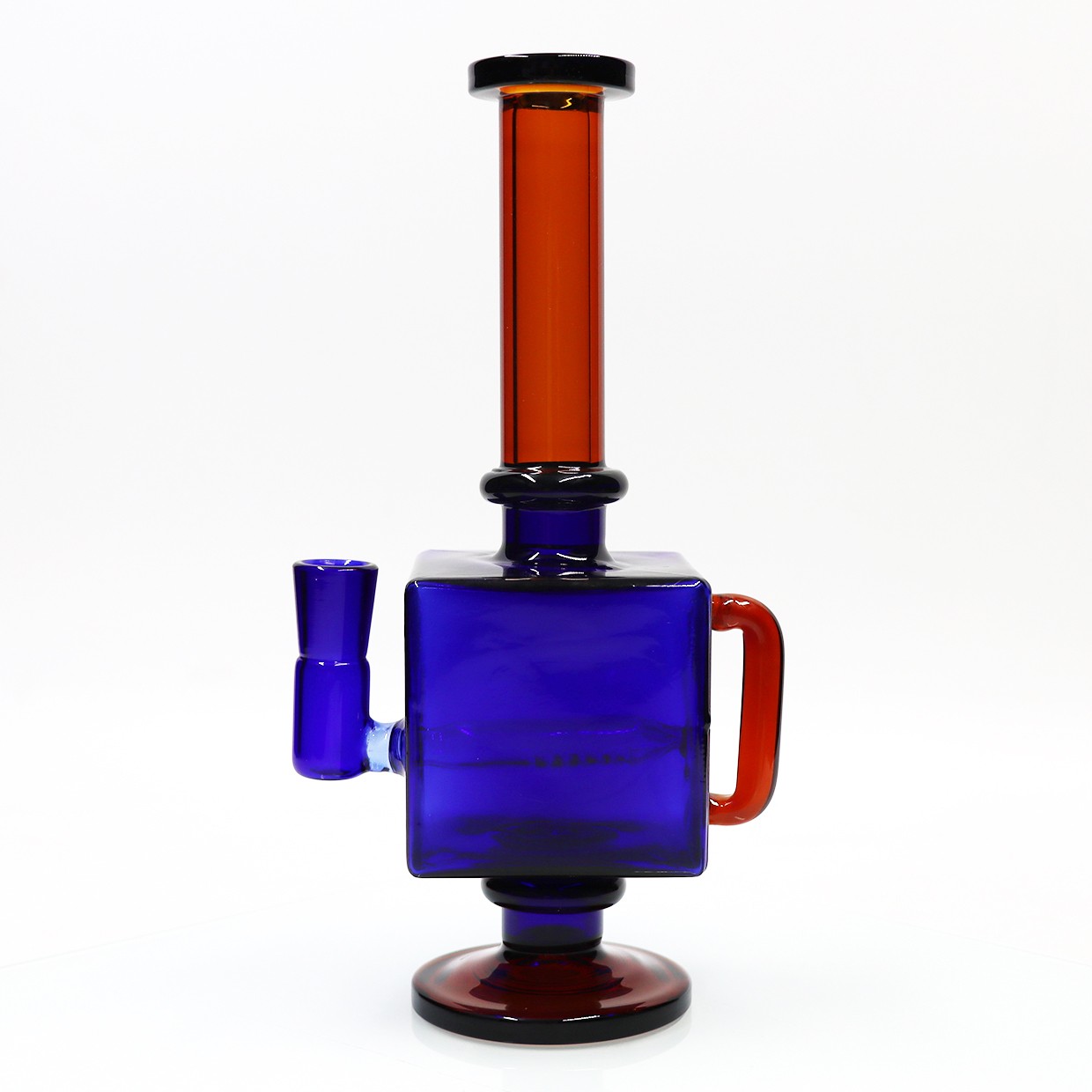 9 » Glass Smoking Waterpipe Tobacco Matrix Perc Bong & 14mm bowl Cube Hookah