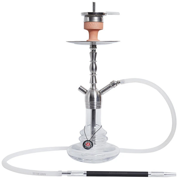 Hookah AMY Deluxe SS14R Nargile Shisha Huka Stainless Steel Water-pipe 2 Colors