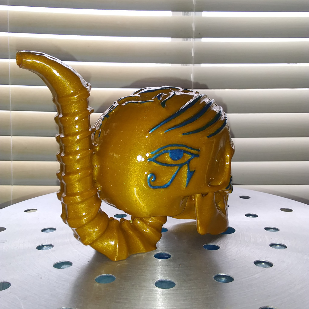 The Pharaoh Skull Bong Bubbler Water Pipe