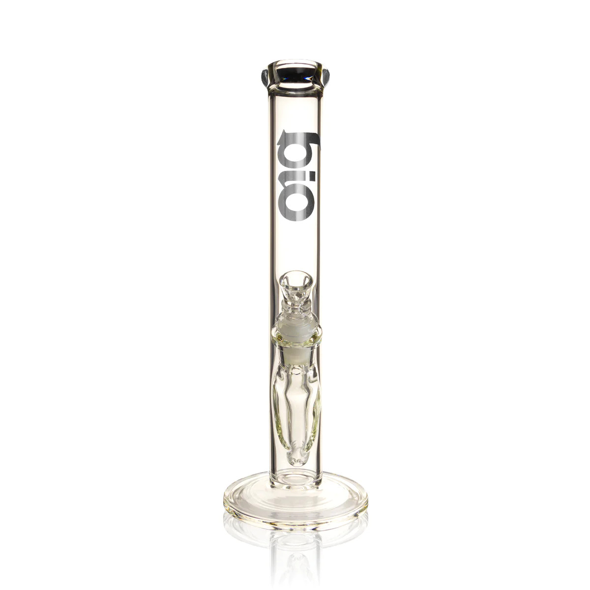 BIO Glass 38 Special Classic Straight Water Pipe | Silver | 14mm | 12&Prime;