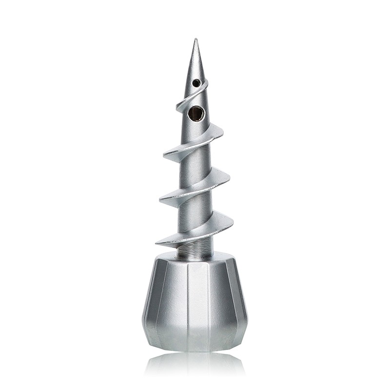 1 Piece Silver Metal Screw Shape Water Pipe Smoking Bowl – Durable Accessory