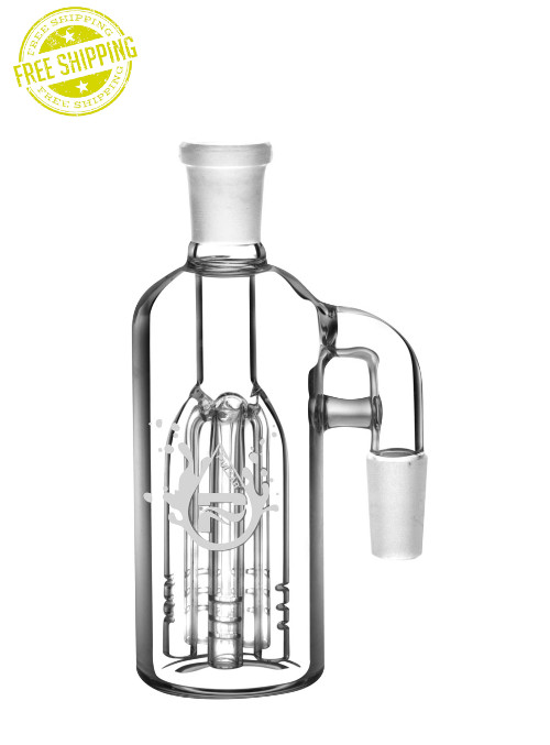 14mm Ash Catcher 90° Degree Male 5 Arm Tree Male Female Premium Glass