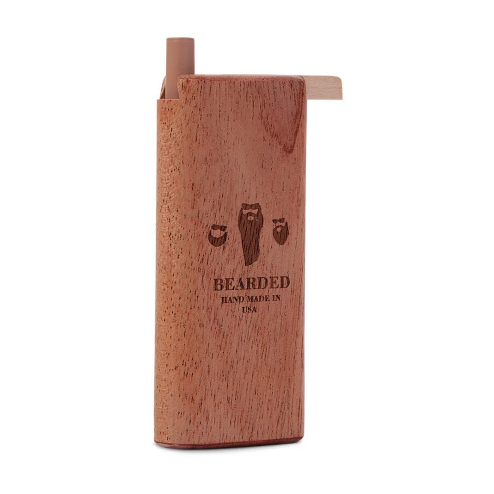 Bearded Slide-Top Wood Dugout | One Hitter Wooden Smoking Accessories Dugouts