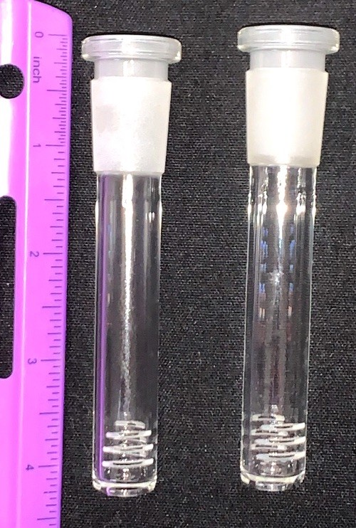 NEW 🔥 2 THICK 3.5 Borosilicate Glass 6-Cut Downstem’s FREE DISCRETE SHIPPING 🔥