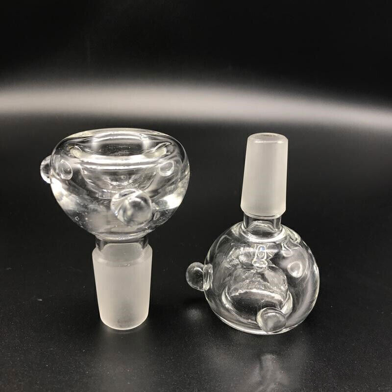 2PCS 14mm Male Bowl Thick Glass Bowl Big Ball for Glass Bong Pipe Slide Parts