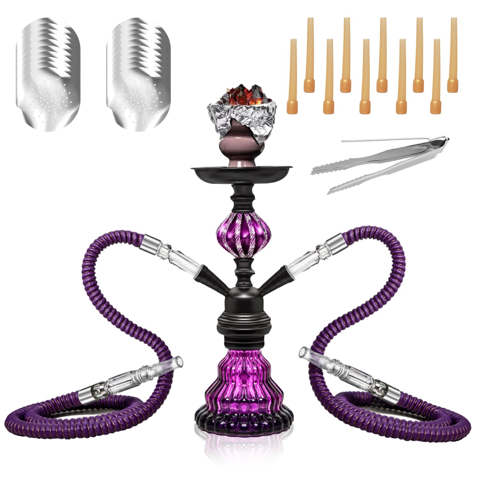 Travel Portable Hookah Set with Everything–Ideal for Social Gatherings、Road T…