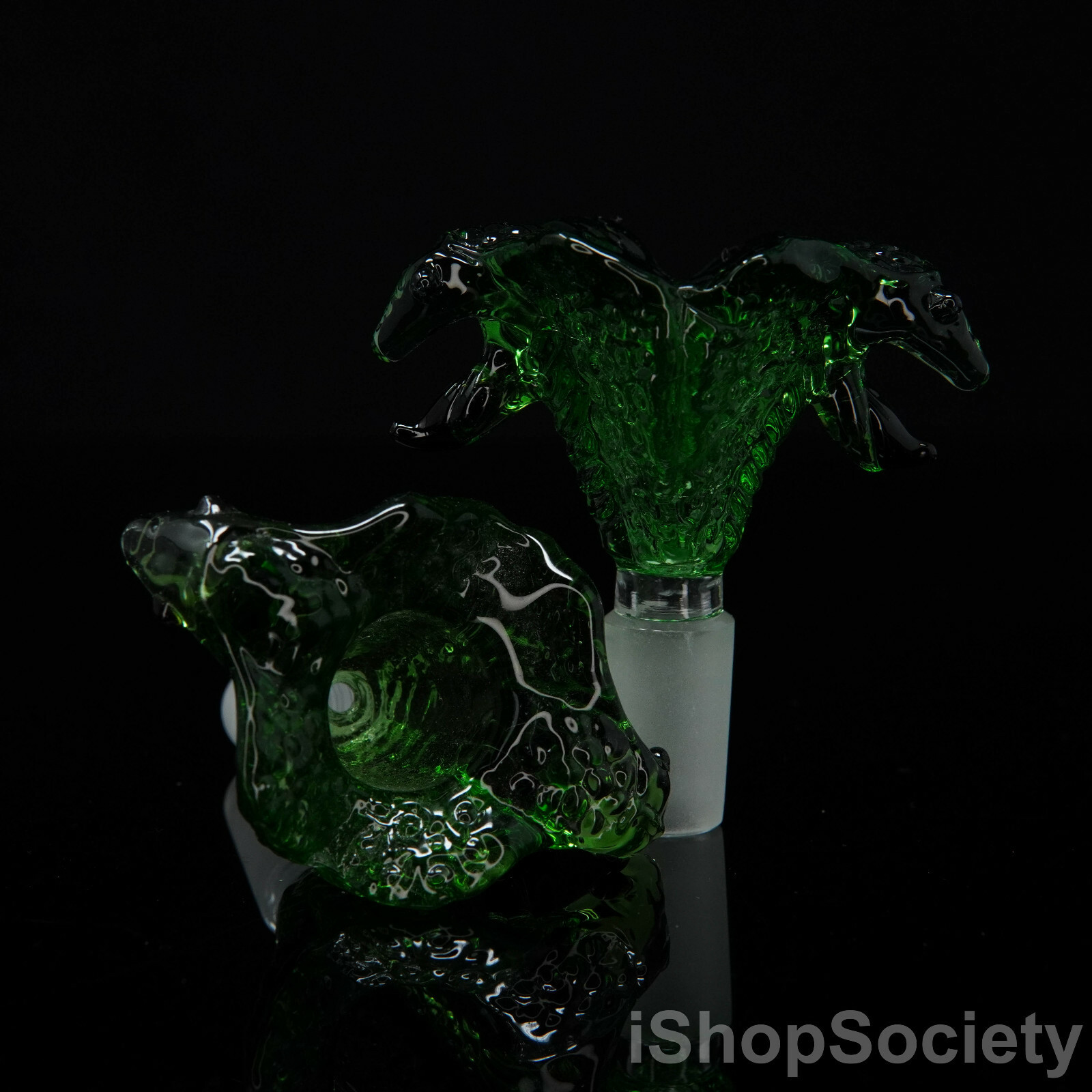 3&Prime; Double Cobra Slide Bowl 14mm Water Pipe Hookah Head Piece Thick Bowl GR