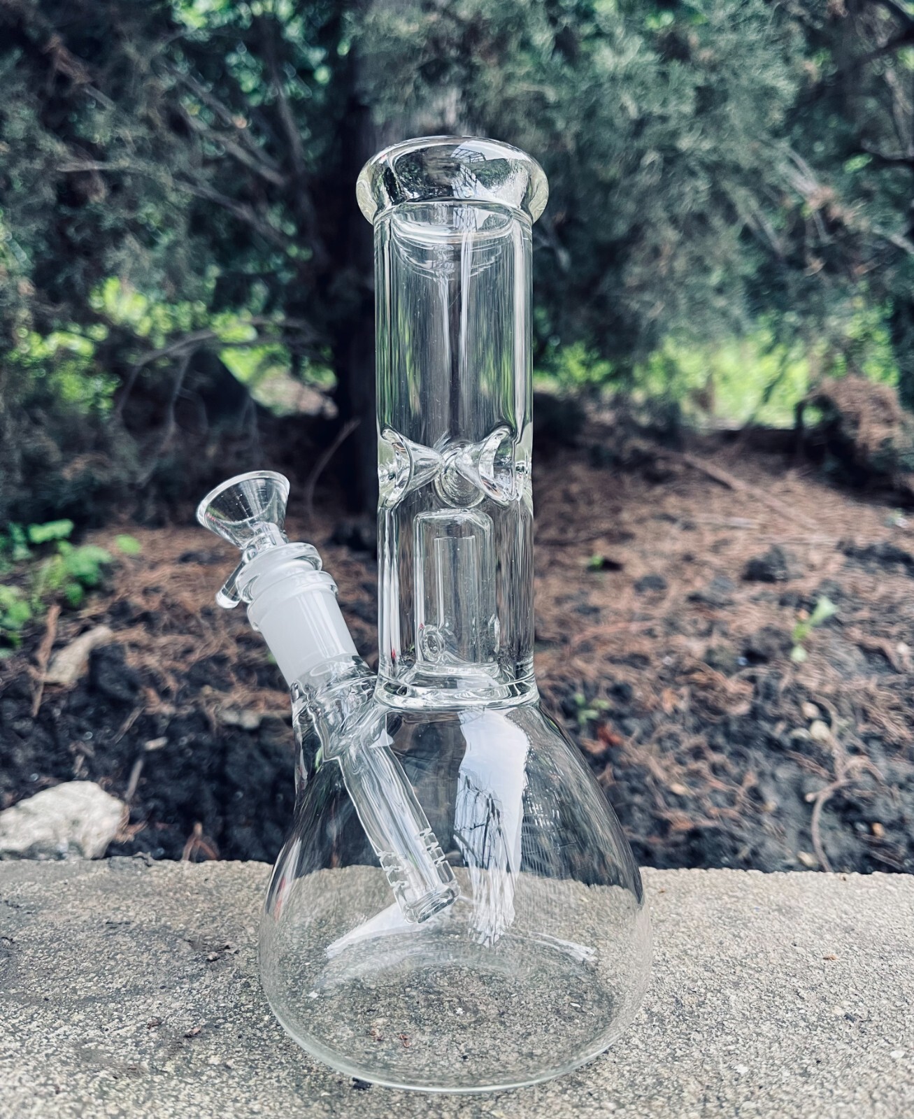 Premium Quality 9&Prime; Inch Clear Glass Hookah Water Pipe Bong with 14mm Bowl