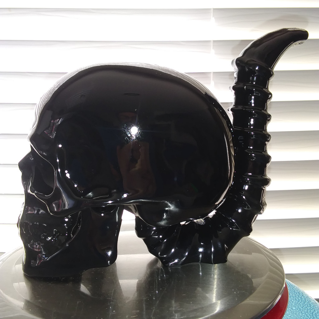 Skull Bong Bubbler Water Pipe Candle Holder