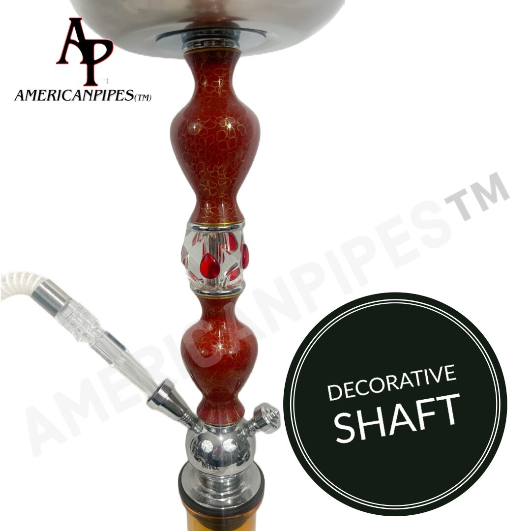 25 “ CLASSIC HOOKAH WITH A LARGE WASHABLE HOSE-FIT INHALE DISPOSABLE MOUTH TIP