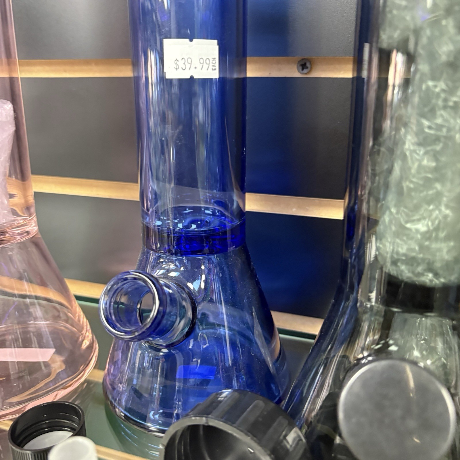 10&prime; Inex Collection Travel Beaker Bong Spin Cap Smoking THICK Glass Hookah