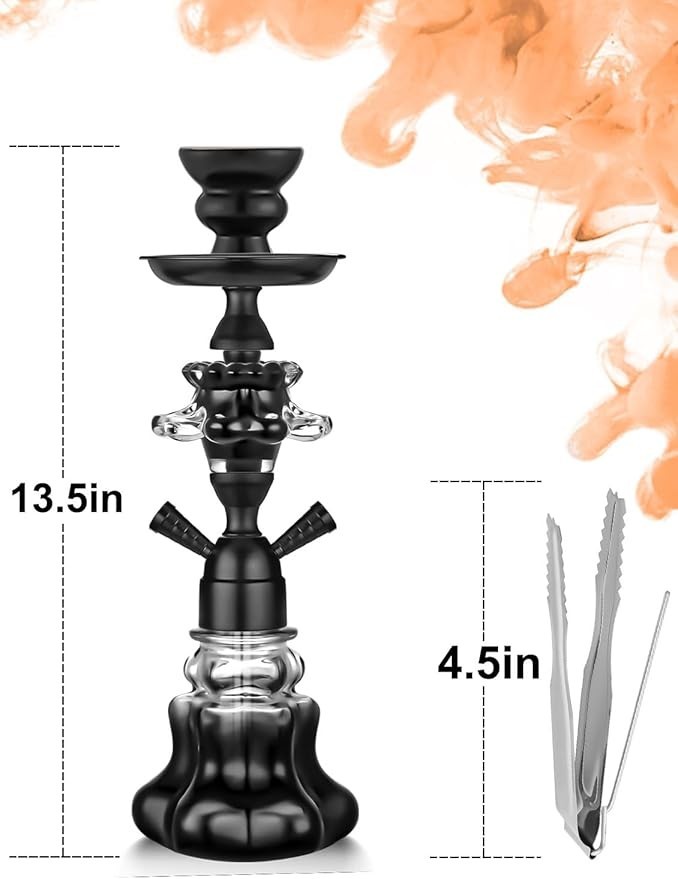 Hookah Set With Everything 14 » Shisha Hookah Complete Set – Glass Flower Vase,