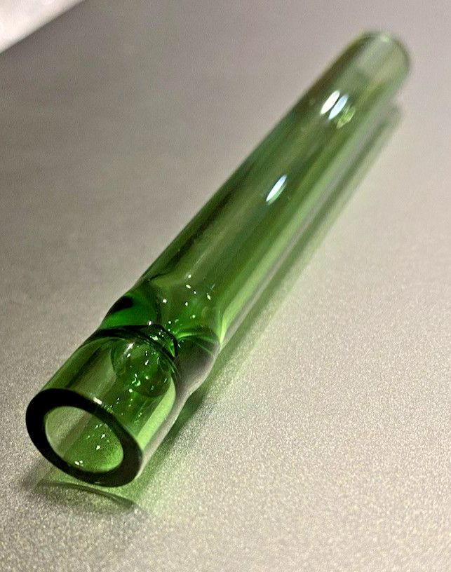 (2X) 4” ONE HITTER TOBACCO CHILLUM BOROSILICATE GLASS ART HAND PIPE SMOKING