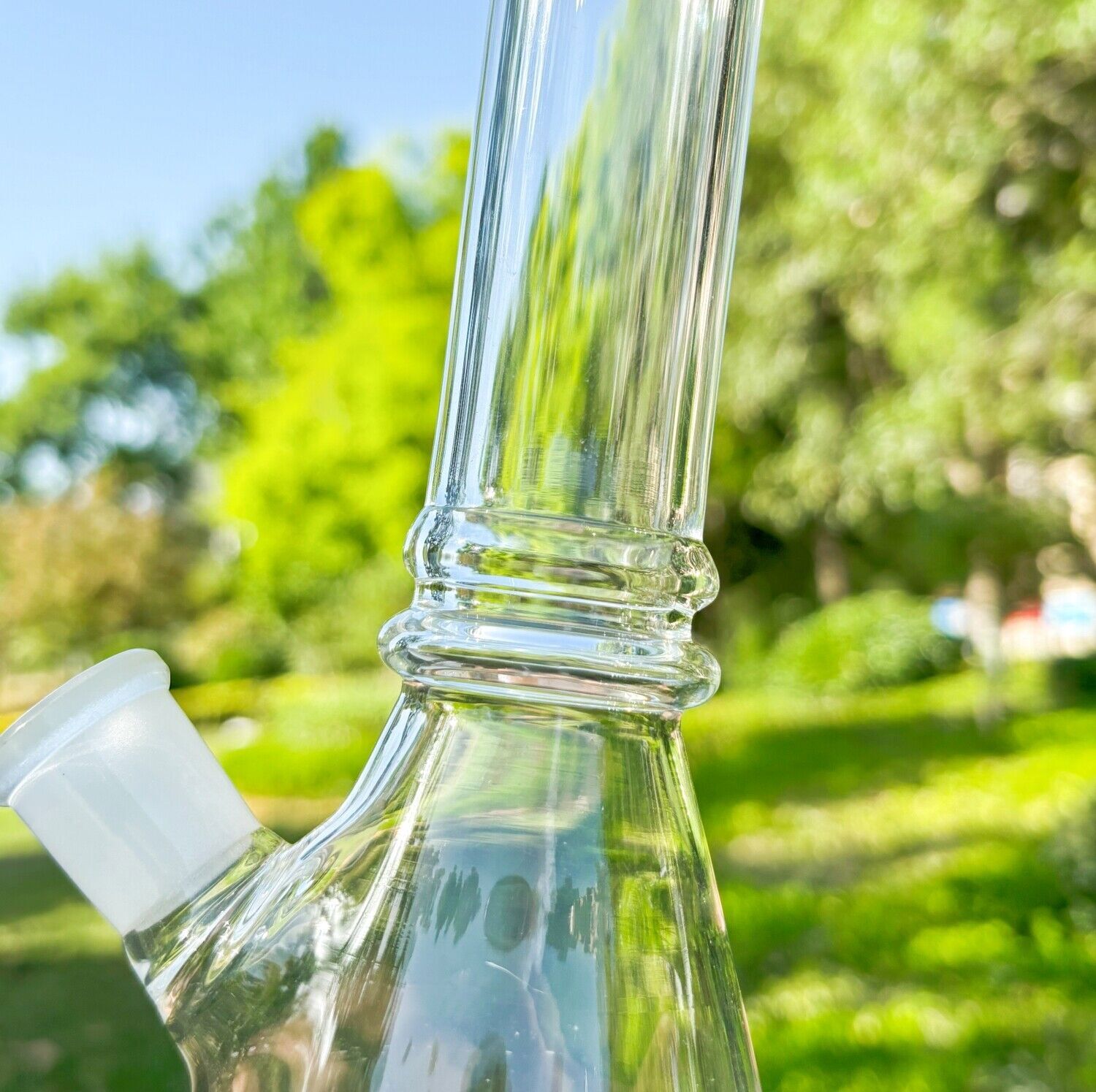 Thick 8 » Clear Glass Bong Water Pipe Smoking Hookah Pyrex Shisha Beaker Bubbler