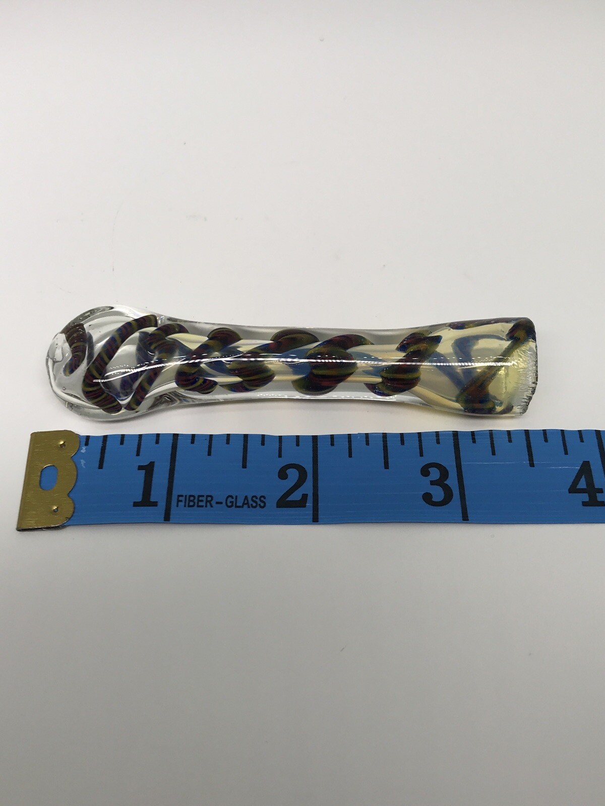 BLOWN GLASS HEAVY HAND ART PIPE BOWL SMOKING 3.5” CHILLUM USA TOBACCO ONE HITTER