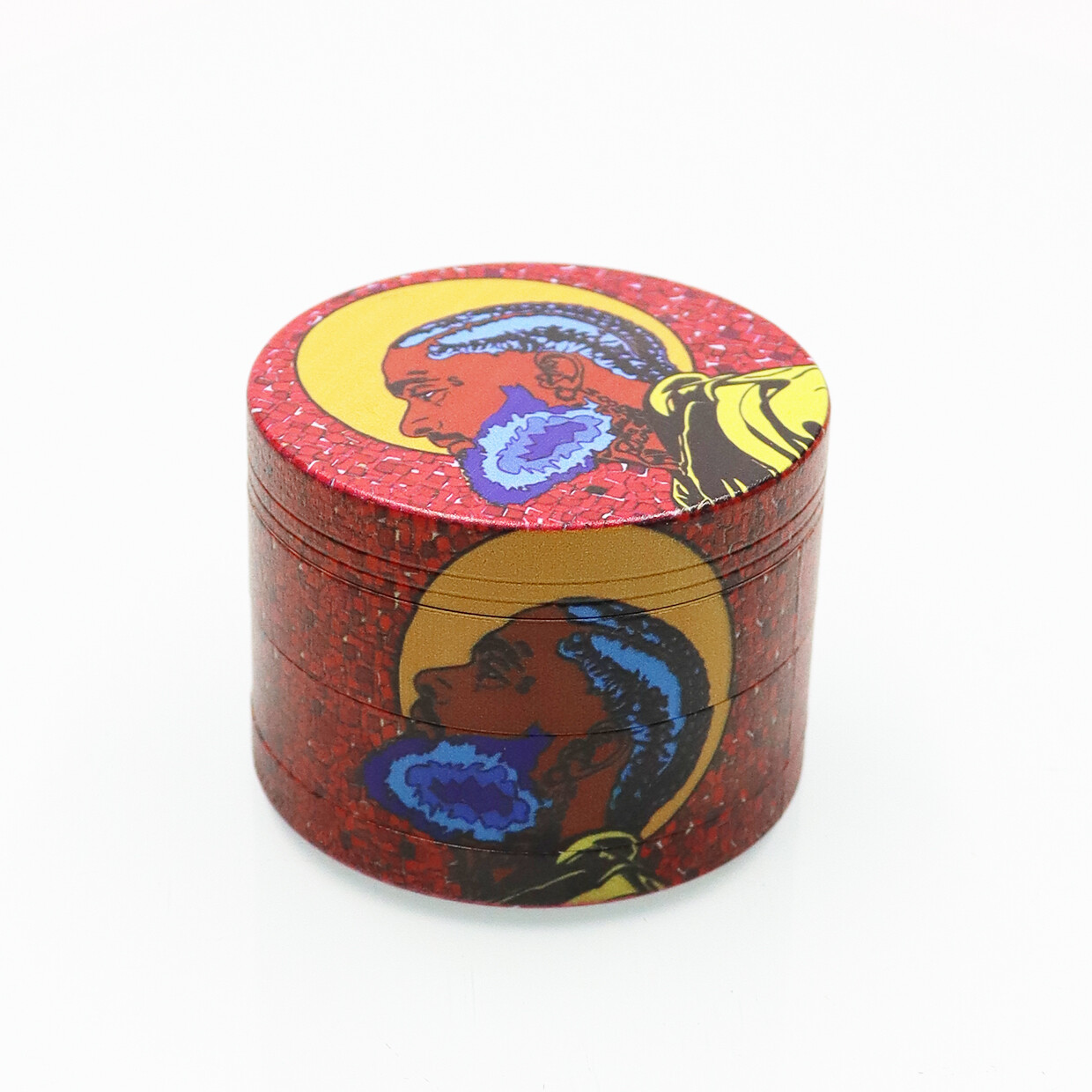 Metal Grinder Zinc Alloy Four Flat Grinder Grinder Cigarette Shredder 4 Layers