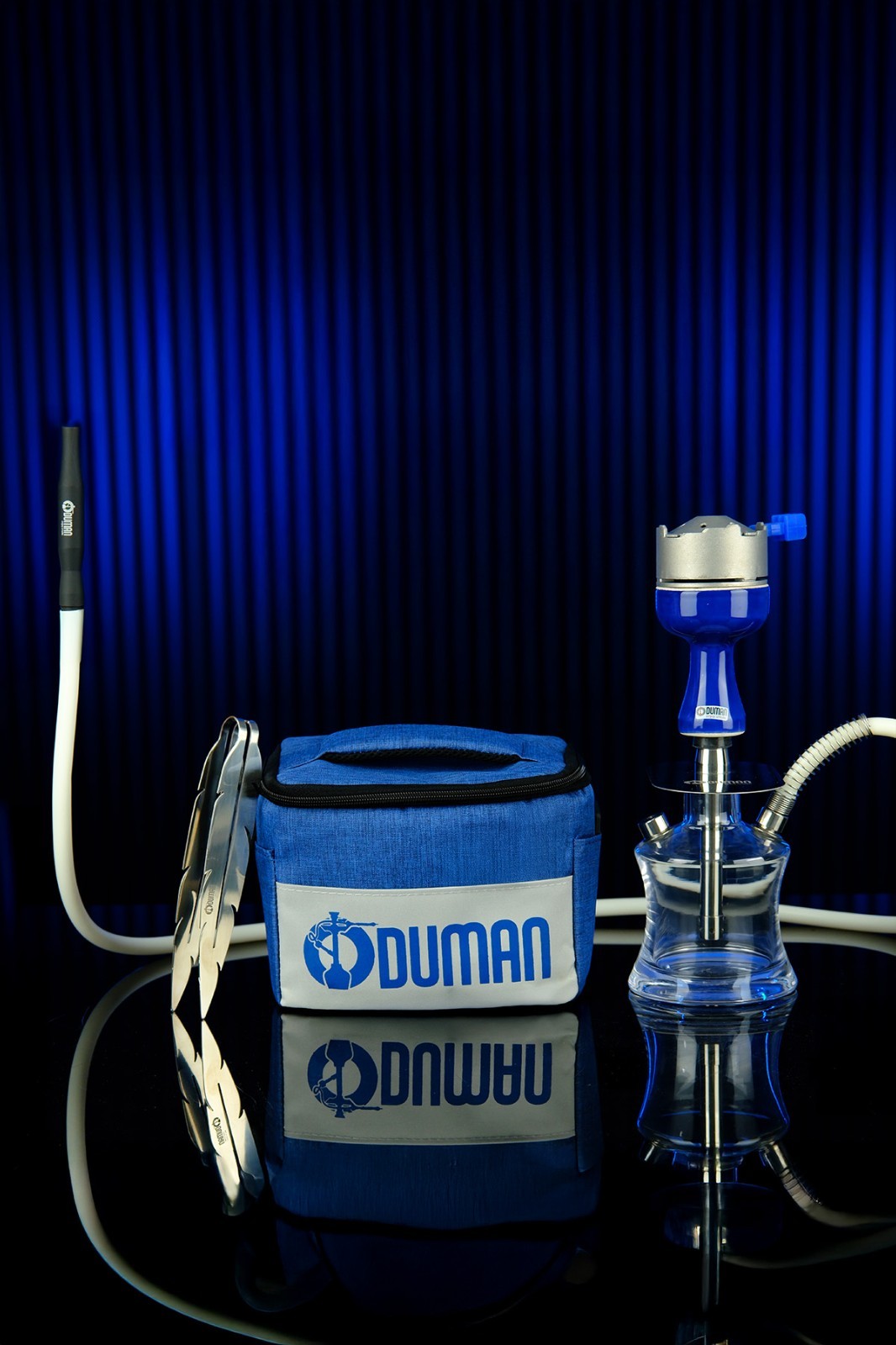 ODUMAN N2 TRAVEL Stainless Steel Shisha Hookah, Bowl Ignis Tong Nargile SET