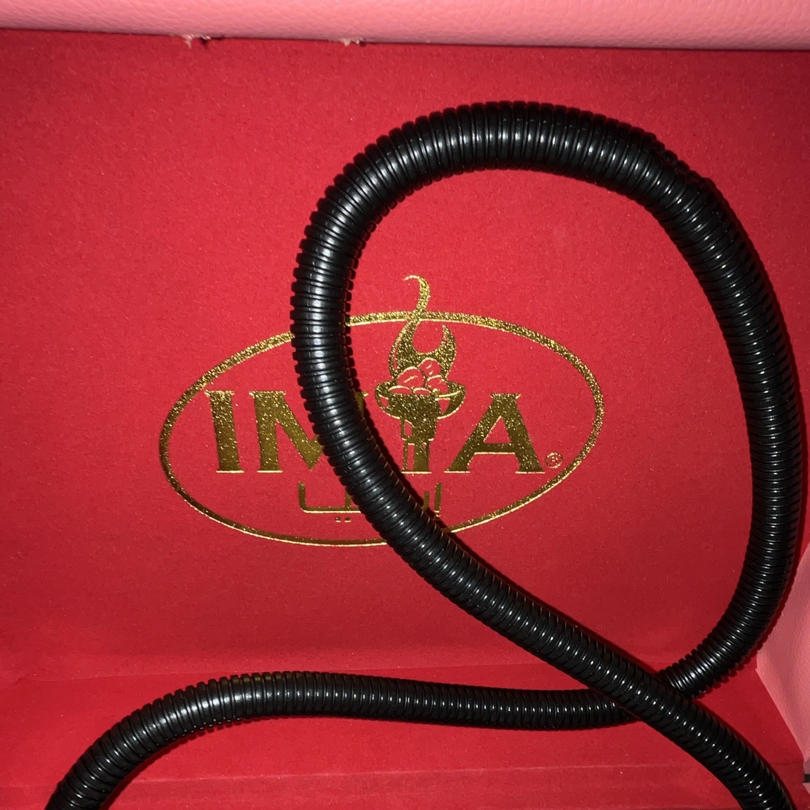 IMYA Pink Portable Glass Hookah Set 15” Shisha Complete Lock Hard Travel Case