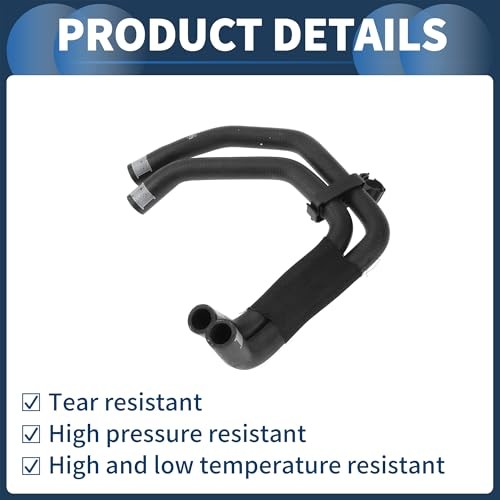 Radiator Hose Heater Hose No.7L8122073E for Audi Q7 3.0L 2011-2015 Black