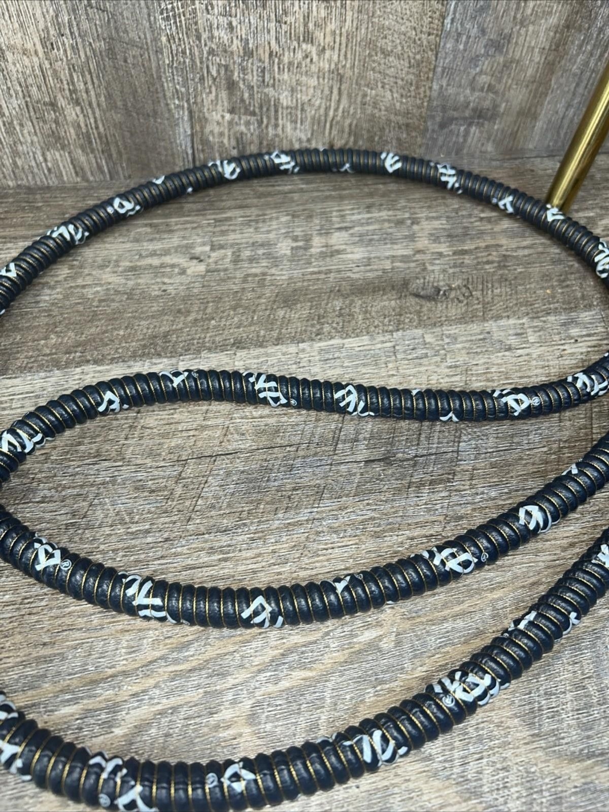 Hookah For Parts Or Repair Incomplete Brass And Ceramic W/wood Tips On Hose