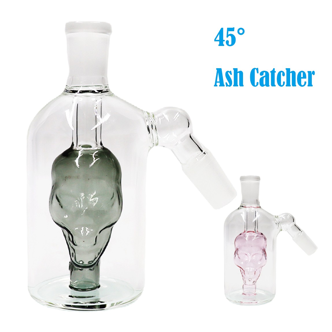 1pc 14mm Ash Catcher 90 Degree 90 ° Glass Water Bong Thick Pyrex Glass HANDMADE