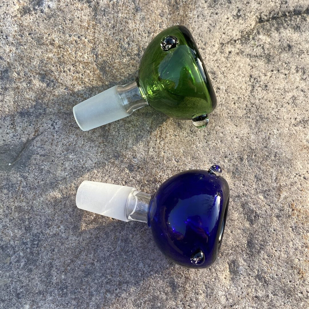 2pcs 14mm Male Glass Tobacco Bowl Big Sphere Shape Bowl for Smoking Pipe Bong