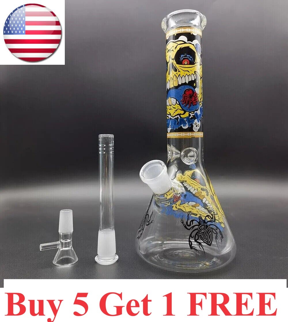 wholesale 10inch Glass Bong Smoking Water Pipe Bubbler Water Smoke Pipe bongpipe