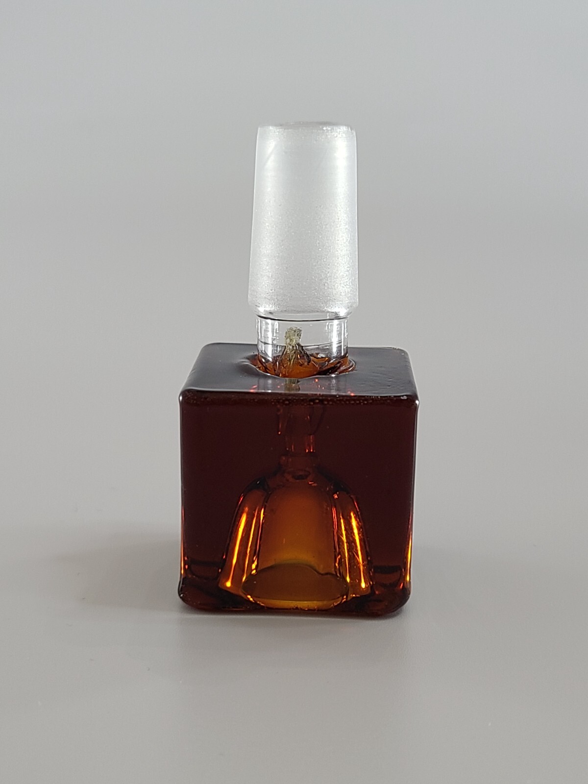 14MM Amber Cube Bowl Quality Glass Water Pipe Bong Hookah Replacement