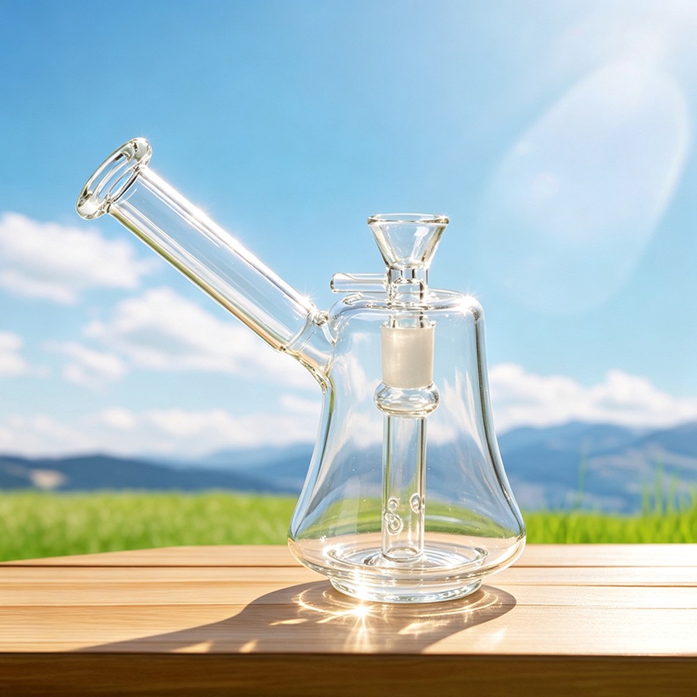 5.5&Prime; Thick Hammer Glass Bubbler Bong Carb Hole Premium Quality Water Pipe Hookah