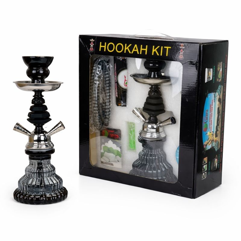 TANYA Hookah Kit – 2 Hose | Black | Complete Set | FREE Shipping