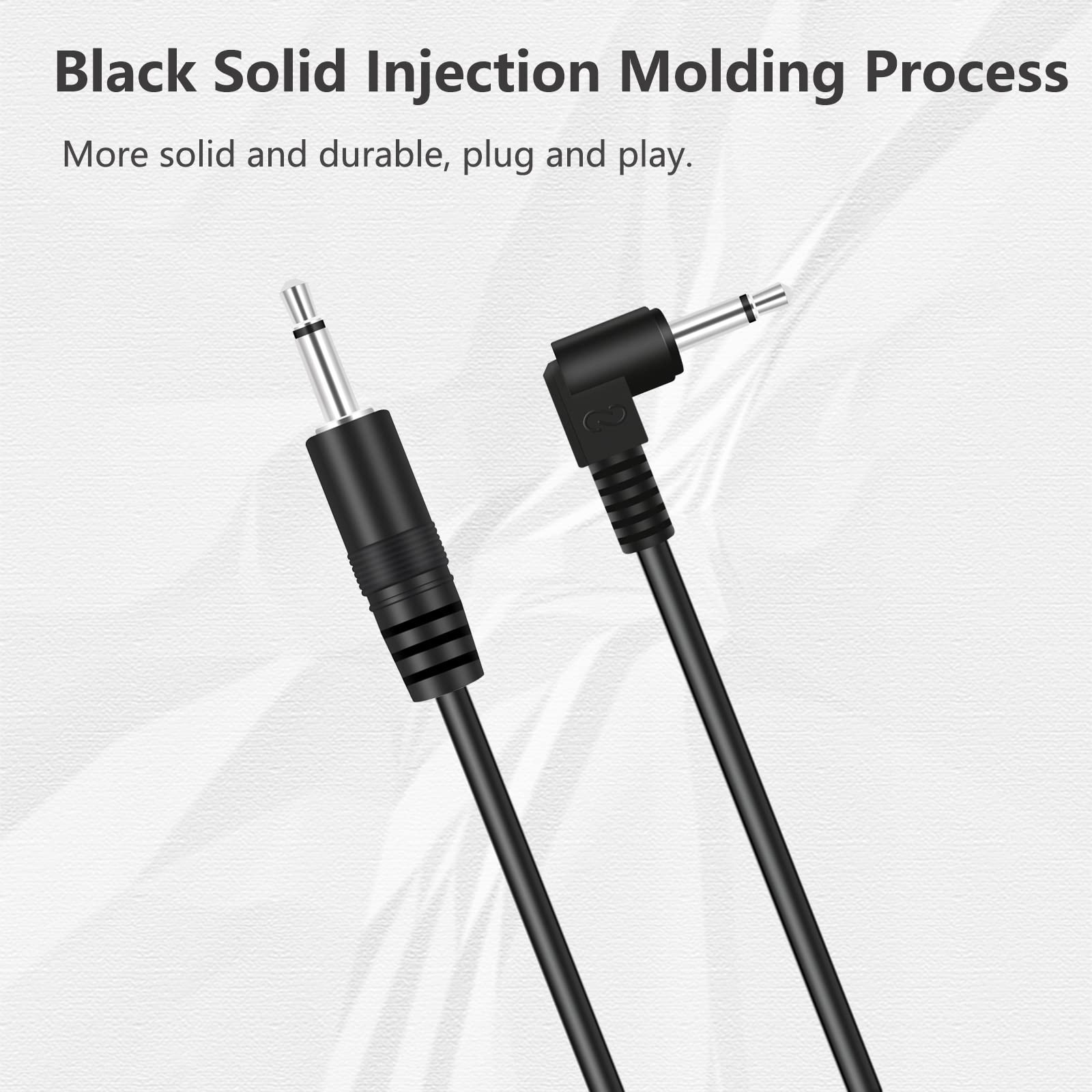 2 Pack 3.5mm 1/8&Prime; Male TS Mono Plug to 90 Degree Right Angle 3.5mm Male Mono …