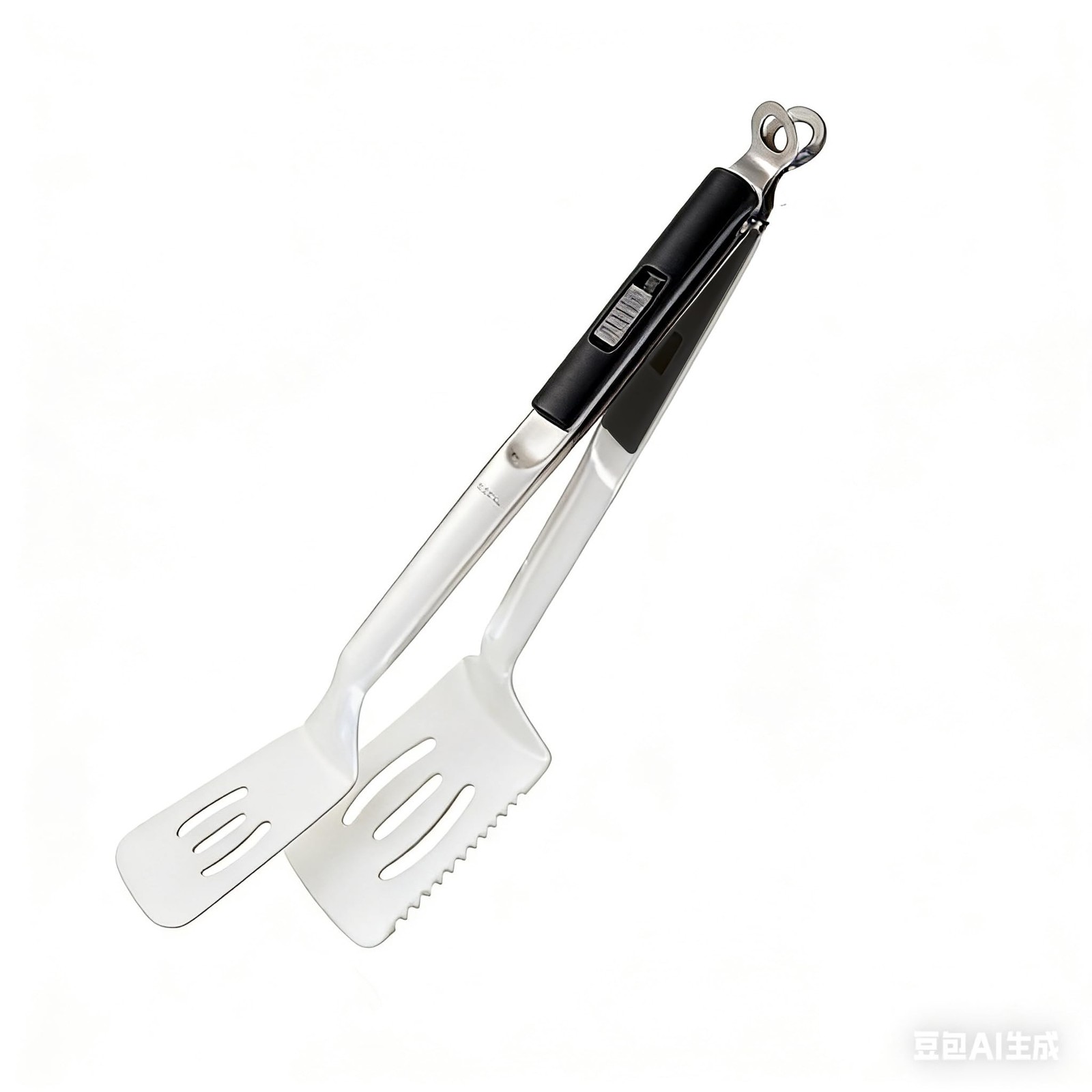 13.5-inch Anti-Scald Serrated Spatula Tongs Multi-Functional Stainless Steel …