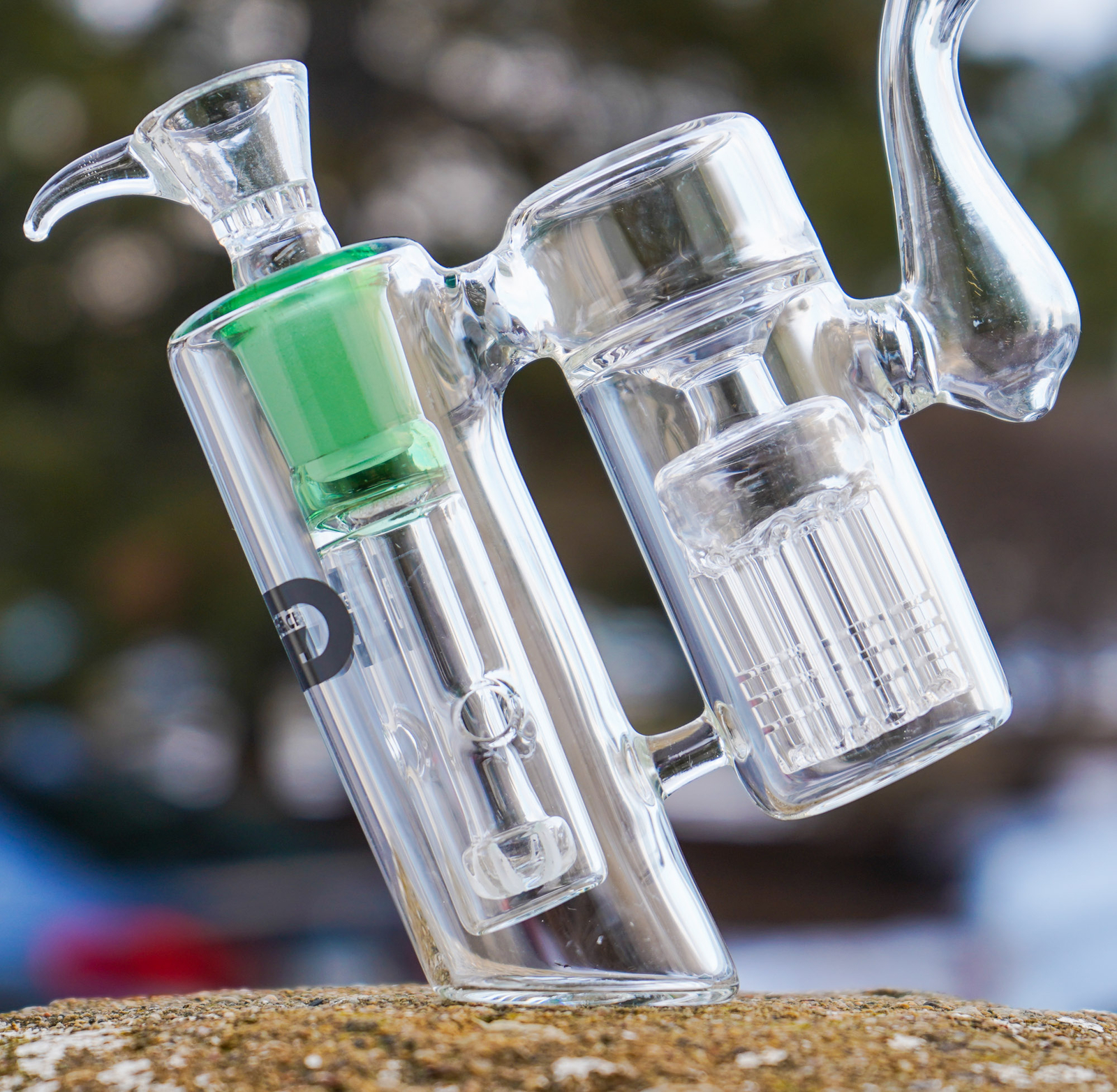 Grace Glass® Double Chamber Tobacco Glass Water Pipe BONG Bubbler Hookah 7&Prime; USA