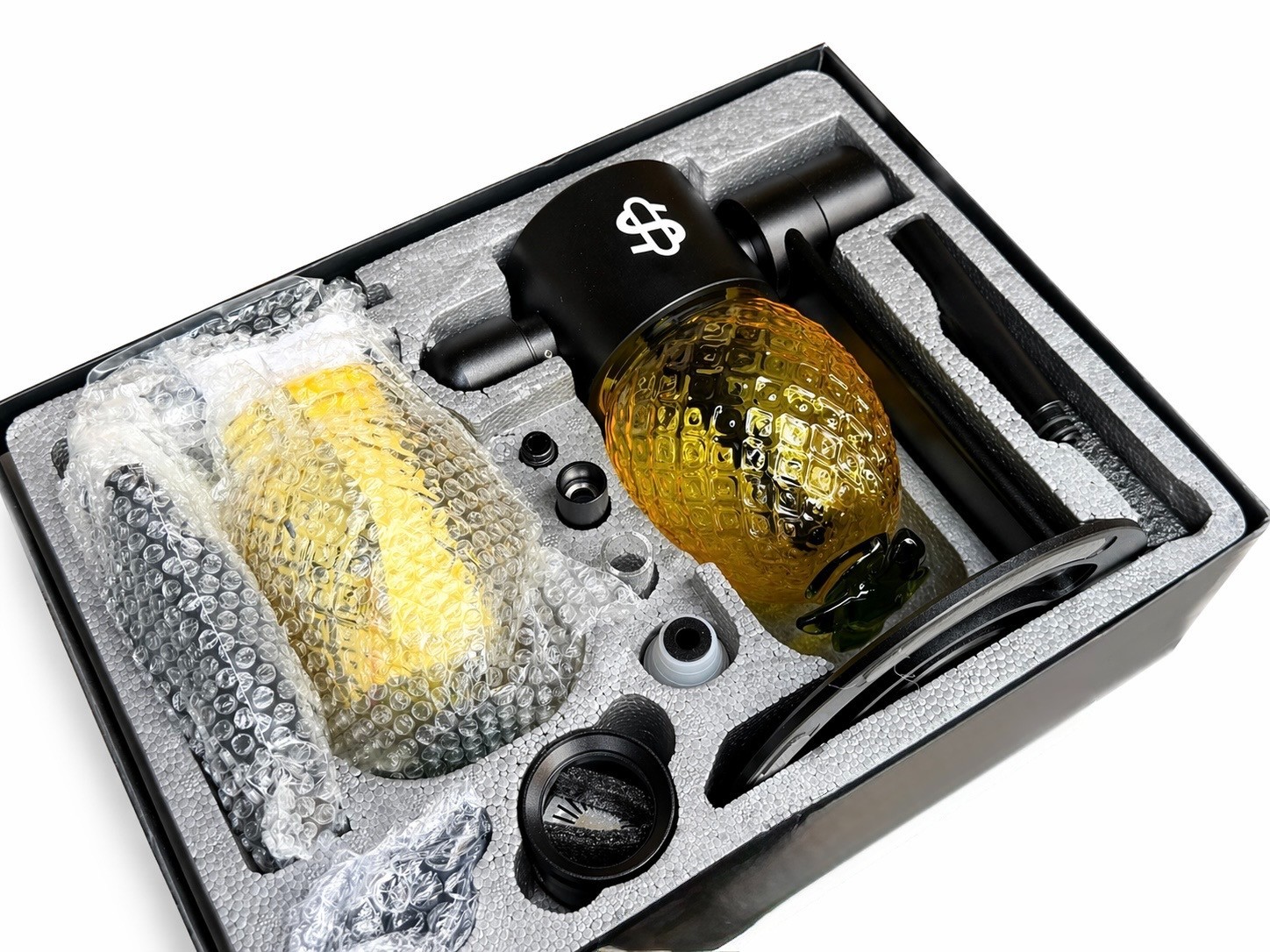 Pineapple Globe Gravity Infuser Hookah – Black