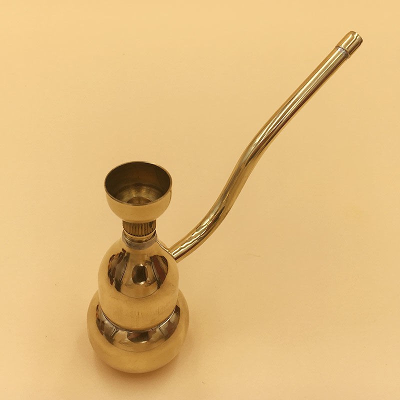 Mini Brass Gourd Hookah Pipe Portable Dual Use Water Filter Retro Smoking Pipe