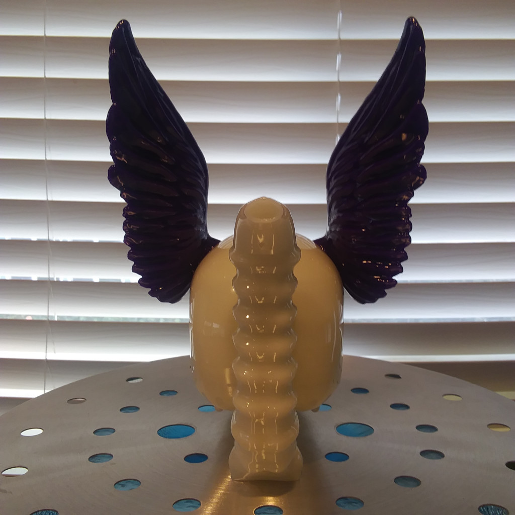 Valkyrie Skull Bong Bubbler Water Pipe Glow in dark