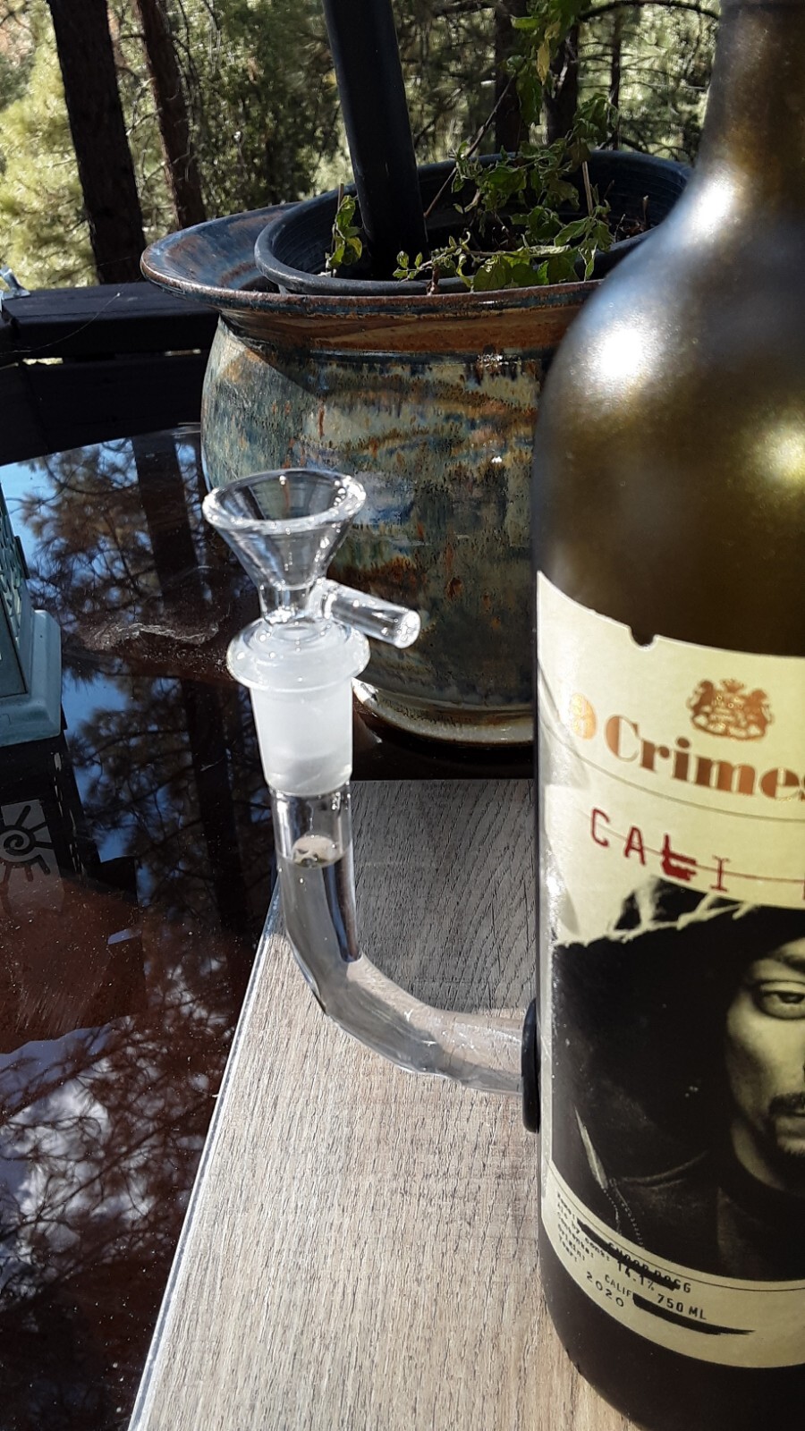 Snoop Dog Bong 19 Crimes Liquor Bottle Bubbler Bong! Fo Shizzle