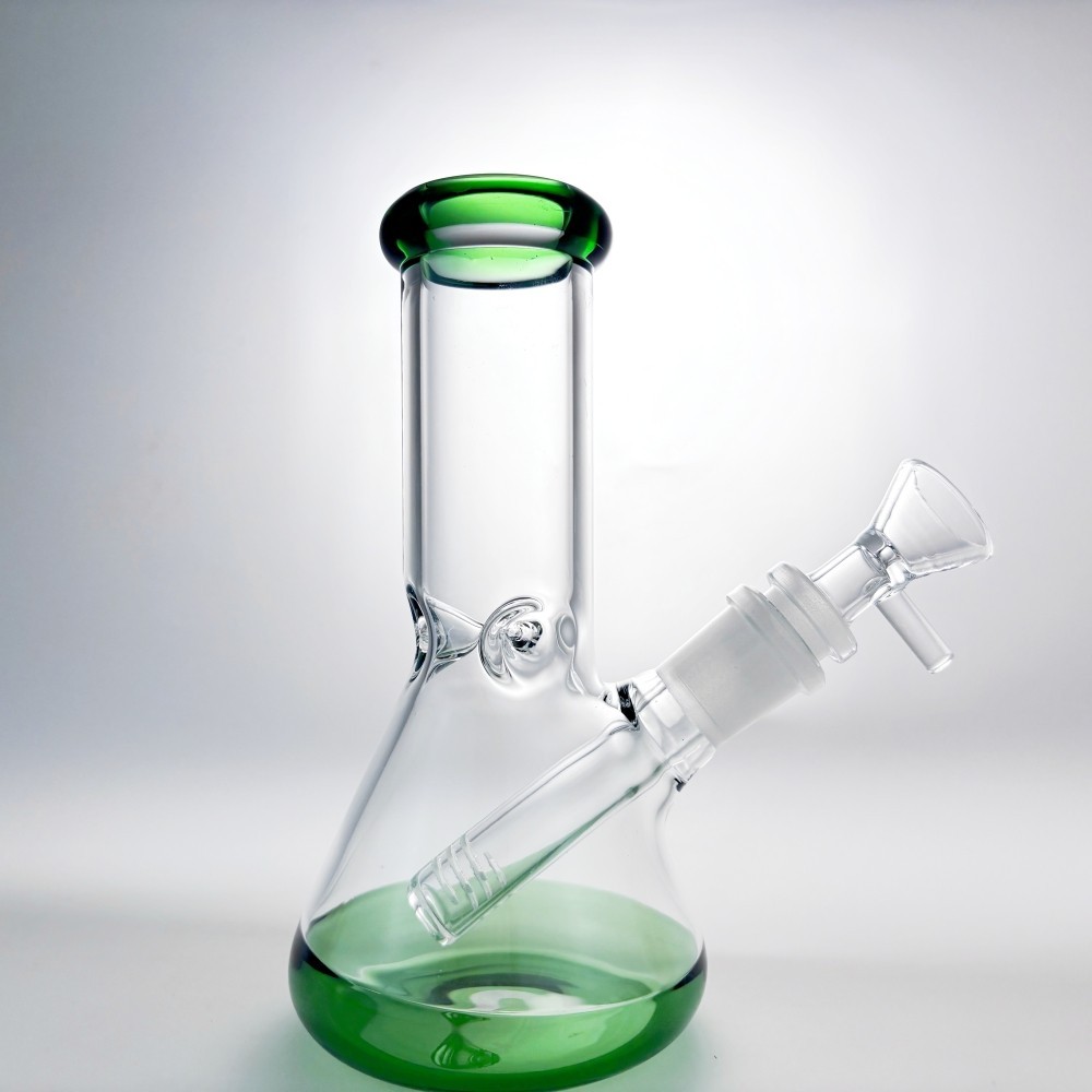 6 » Glass Bong THICK Hookah Bubbler Smoking Beaker Water Pipe w/14mm Bowl USA