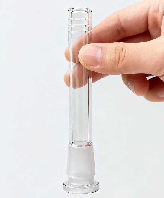 NEW 🔥 2 THICK 3.5 Borosilicate Glass 6-Cut Downstem’s FREE DISCRETE SHIPPING 🔥