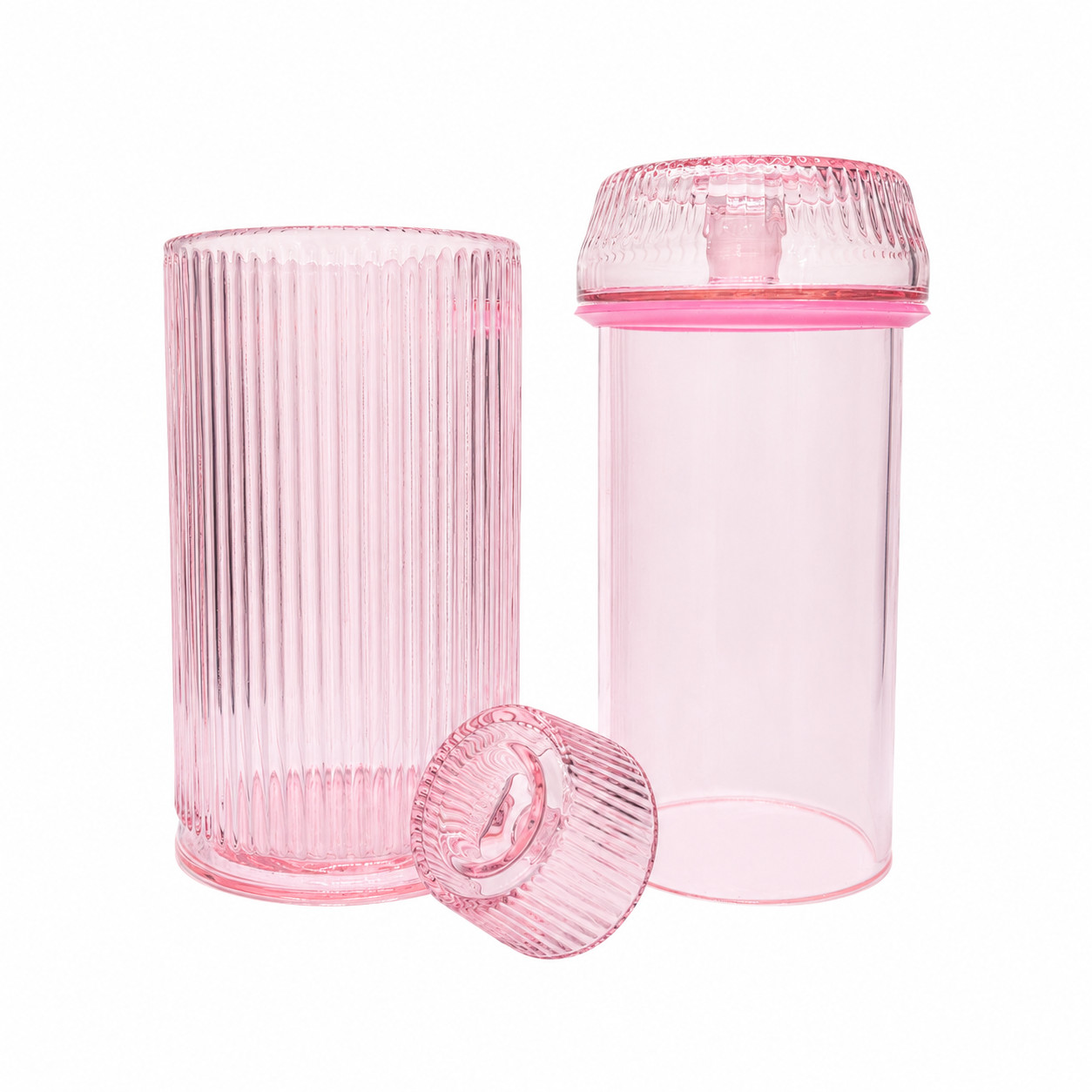 NWTN Home DECO Gravity Bong Water Pipe PETAL PINK Borosilicate Glass 8.1&Prime;