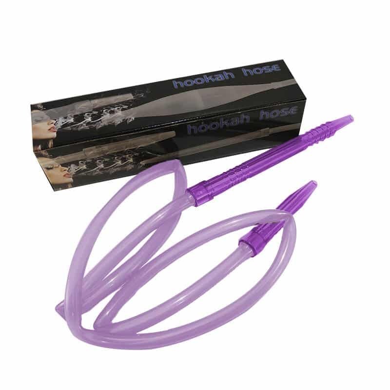 72″ Silicone Hookah Hose with Acrylic Handle Purple