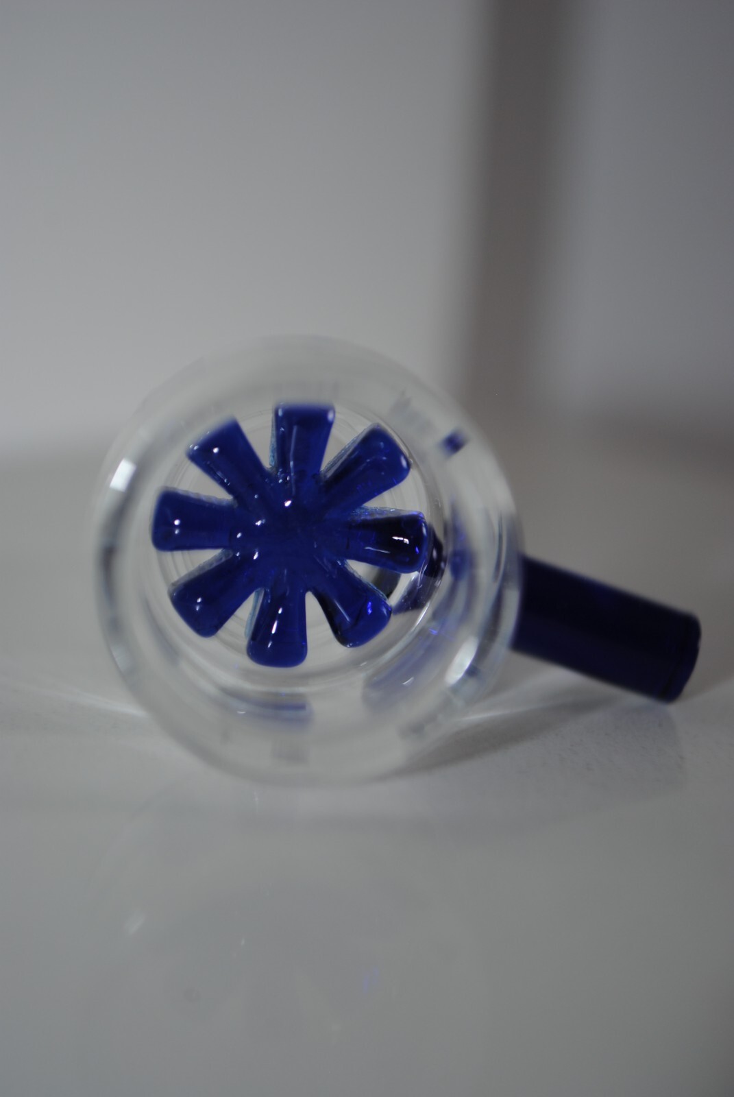 10MM GLASS BOWL blue MALE INSERT ASHCATCHER BONG PIECE 1 PIECE ONLY 14MM BOWL